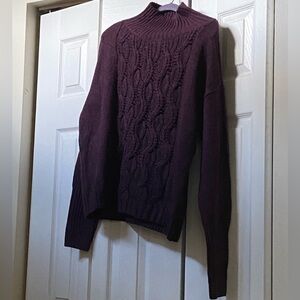 WHBM Sweater, Plum, Size XL